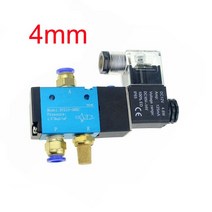 피팅밸브 3웨이 포트 2 위치 12V 24V 220V 공압 공기 솔레노이드 밸브 전기 제어 가스 마그네틱 10mm 6mm 8, 02 4mm_01 DC 12V