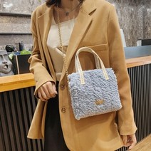 10종 코바늘 숄더백 버킷백 클러치백 만들기 뜨개질 DIY 키트, 숄더백／소라＋화이트