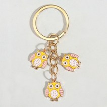 열쇠 고리 키링 키홀더 cute keychain owl star key ring night owl key chains 동물 선물 남성용 핸드백 accessorie car
