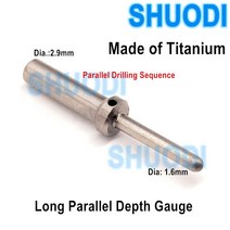 두께측정기 덴트 치과 긴 평행 핀 깊이 게이지 임플란트 수술 도구 티타늄, 05 5 pieces