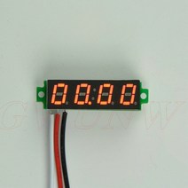 계측기 GWUNW 마이크로 전압계 전압 테스터 미터 BY428V 0.28 인치 4 비트 DC 0-10V 30V 50V 100V 200V 500V, [01] red, [04] 100V, [01] 39.4X10.2X9.0mm