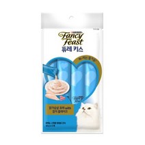 팬시피스트 퓨레키스 고양이간식 닭가슴살과 참치플레이크 40G
