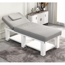 마사지베드 마사지침대 경락 한의원 물리치료 업소용 피부 미용 속눈썹 눈썹문신 피부 홈마사지 스툴포함 세트 헤드홀 브라운 출장마사지 브라운, 6.5CM그레이리넨185x70+의자