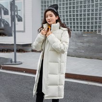 발송 1+사은품 2021 남성용 롱 다운 재킷 여성용 커플 롱 다운 재킷