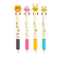 카카오프렌즈 피규어 멀티 4색 볼펜, 라이언, 15개