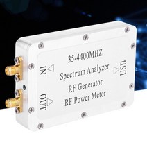 스펙트럼 분석기 35-4400mhz 알루미늄 합금 쉘 스윕 신호 소스 파워 미터 1세트