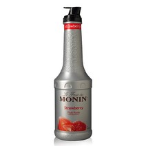 모닌 Monin Fruit Mix Strawberry Puree 1L 딸기 퓨레 시럽 칵테일 스무디 아이스티 디저트, 1개