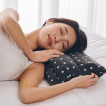 모비딕타운 경추목베개 메밀베개 숙면 수면 거북목 일자목 목디스크, 메밀껍질 블랙칼라