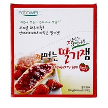 [푸드웰] 달콤함을 쭉! 짜먹는 딸기잼(260g) 5입