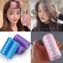 대왕 구르프 헤어롤 왕 열 그루프 헤어구르프 앞머리롤 앞머리 볼륨 구루프 뽕 구르뽕, 5. 주황 60mm X 6cm