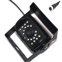 차량후방카메라 rv backup camera heavy duty 18 led ir 야간 투시경 방수 트럭 트레일러 픽업 후면 보기, 라인 포함(4핀)