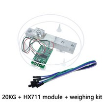 센서 모듈 부품 공식 디지털 로드셀 무게 센서 1kg 5kg 10kg 20kg 휴대용 전자 주방 저울 + hx711 계량 센서 광고 모듈, 10kg 세트
