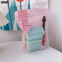 매직신기 자가 접착 고정 에어 앞머리 롤 슬로우 볼륨 앞머리 셋팅 클립 매직기 라지 사이즈, 더블레이어라이트블루-2팩, 하나