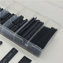 전선연결 열수축 튜브 7종세트 배선작업비닐 전선보호관 블랙