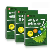 일양약품 징코플러스 은행잎추출물 기억력 혈행개선, 15g, 3개