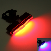 GOOFY 2색 자전거 USB 충전식 LED 후미등 / 안전등 경광등 깜빡이 점멸등 경찰등 / 적색 청색 후미등 / IPX4 방수기능 / (영상 업로드)