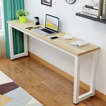 T335 폭좁은 테이블 2000 책상, 블랙화이트 깊이400mm