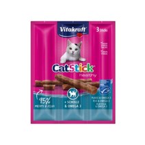 비타크래프트 캣스틱 연어 1box (60개입) 고양이 간식 져키, 60p(3p×20개), 가자미오메가3