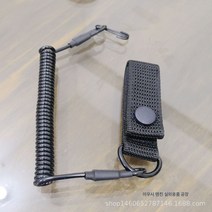 전술 스프링 총끈 벨트 아웃도어 나일론 웨빙 스트랩 벨트 스테인리스 스틸 와이어 본딩 스판 허리 체인 공장, 블랙
