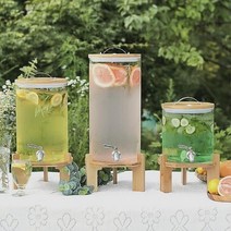 카페 벨브형 유리 물통 수도꼭지형 음료 디스펜서 병, 베르세 음료디스펜서 7.5L