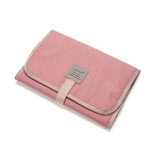 기저귀 교환대 갈이대 접이식 아기 기저귀 교환 패드 방수 신생아 매트 여행 시트 변경, 03 Pink