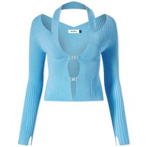 미스비헤이브 MISBHV Knitted Seamless Cardigan - Blue