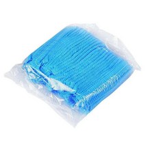 1회용 앞치마 일회용 부직포 모자 속눈썹 확장 헤어 그물 스펀 본드 헤드 커버 헤어, 푸른