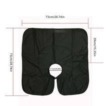 미용실 커트보 가운 이발커버 머리 염색 도구 짧은 사각형 검은 색 방수 미용실 이발사 절단 케이프 천 랩, 03 C