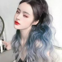 톡톡창고 그라데이션 포니테일 집게 가발 집게핀 붙임 머리 묶음 투톤 헤어 피스 브릿지, 1type