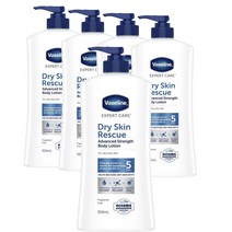 바세린 호주 Vaseline Body Lotion 드라이 스킨 레스큐 어드벤스드 스트렝스 바디로션 550ml, 5팩