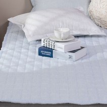 아이스 시어서커 리플 냉감침구 여름패드, 블루