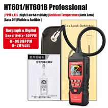 가스 분석기 가스 누출 감지기 PPM 미터 가연성 가연성 자연 테스터 9999 PPM 20% LEL, HT601 Professional
