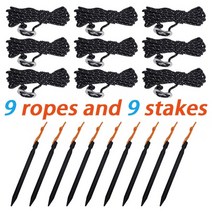 타프 5.1x5.1m 대형 팔각형 방수포 방수 그늘 항해 태양 보호소 캠핑 천막 텐트, 9개의 밧줄과 말뚝