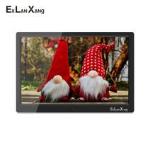 새로운 15.4 인치 HD 그림 멀티 미디어 플레이어 MP3 MP4 알람 시계 선물 디지털 사진 프레임, EU 플러그, Black, 01 Black_01 EU 플러그