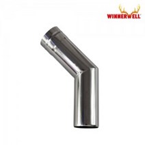 위너웰 캠핑용 화목난로 스테인레스 45도 연통 53mm