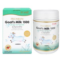 하이웰 프리미엄 산양유 1500 츄어블 300정 / 밀크맛 딸기맛