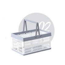 cocooning 다용도 차량 가정용 접이식 폴딩 PP 리빙박스, 소(10L), 화이트