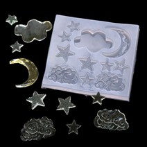 와이지알씨 미라클 45 실리콘 몰드 별 구름형 11구 UV레진 에폭시레진 미니어쳐