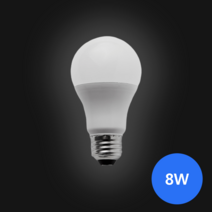 E26 소켓 LED 전구 8W 주광색(흰색빛 6500K), 15개
