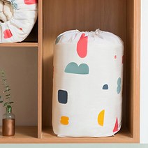 계절 이불 보관 수납용 조임끈 바구니 3개 겉옷 거실 정리 가정집