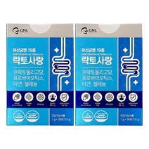 GNL 한미양행 지엔엘 유산균엔 19종 락토사랑 신바이오스틱, 2박스, 150g