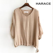 헤레이스 포인트소매 심플블라우스 CHF22SS950