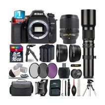 니콘카메라 Nikon D7500 Camera + AFS 18-140mm VR + 500mm Lens + Extra Battery + 1yr Warranty