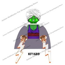 KT1007 KT1009 KT1011 KT1020 KF6142 드래곤볼 Z 손오공 베지터 트렁크 쿠리린 미니 액션 장난감 피규어 어린이 조립 인형 선물, RED