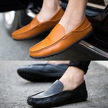 슈썸 남자신발 남성로퍼 플랫 보트슈즈 슬립온 가죽 FM02