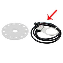 전기 팩 부품 DIY 호환 변환 전기 자전거 페달 센서 지원 12 자석 전자 더블 홀 오른쪽 PAS 시스템 남성 커, 03 라이트 옐로우, 한개옵션1