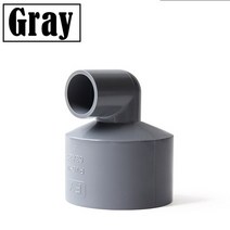 물탱크피팅 2 개/묶음 내부 직경 63/75/90mm 팔꿈치 관절 감소 PVC 파이프 커넥터 수족관 물고기 탱크 어댑터 정원 관개 피팅, [08] I.D 90x75mm, [02] Gray, 2개