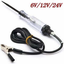 자동차 전압 회로 테스터 6V/12V/24V DC 시스템 프로브 연속성 테스트 라이트 펜 전구