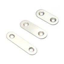 스텐평철 타원형 코너철 보철 보강 연결 철물 브라켓, 타원형 157x20, 1개