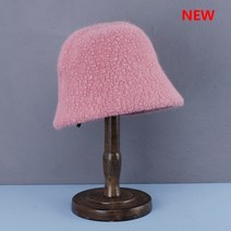 아이돌 니트버킷햇 벙거지 서핑 모자 퍼 뽀글이 울 캠핑 버킷햇 여성용 겨 버킷 소녀 가을과 겨